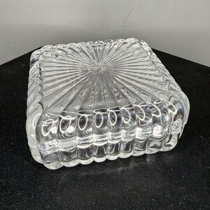 Vintage crystal trinket dish